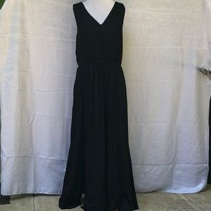 NWOT| Banana Republic| black maxi dress| 14